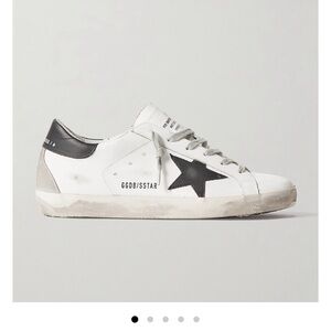 Golden Goose Superstar distressed leather sneakers